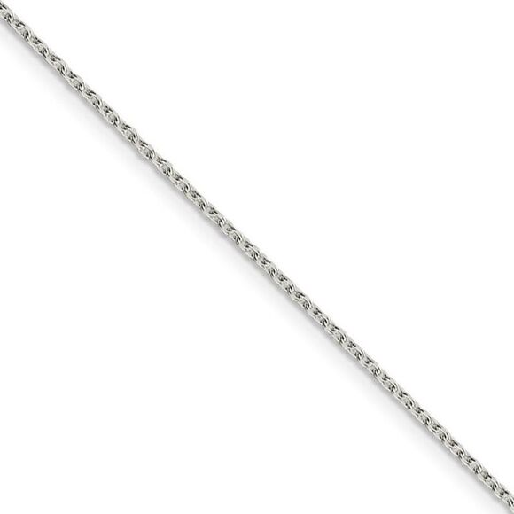 1.5mm, Sterling Silver Classic Solid Cable Chain Necklace, 30 Inch - Picture 1 of 8